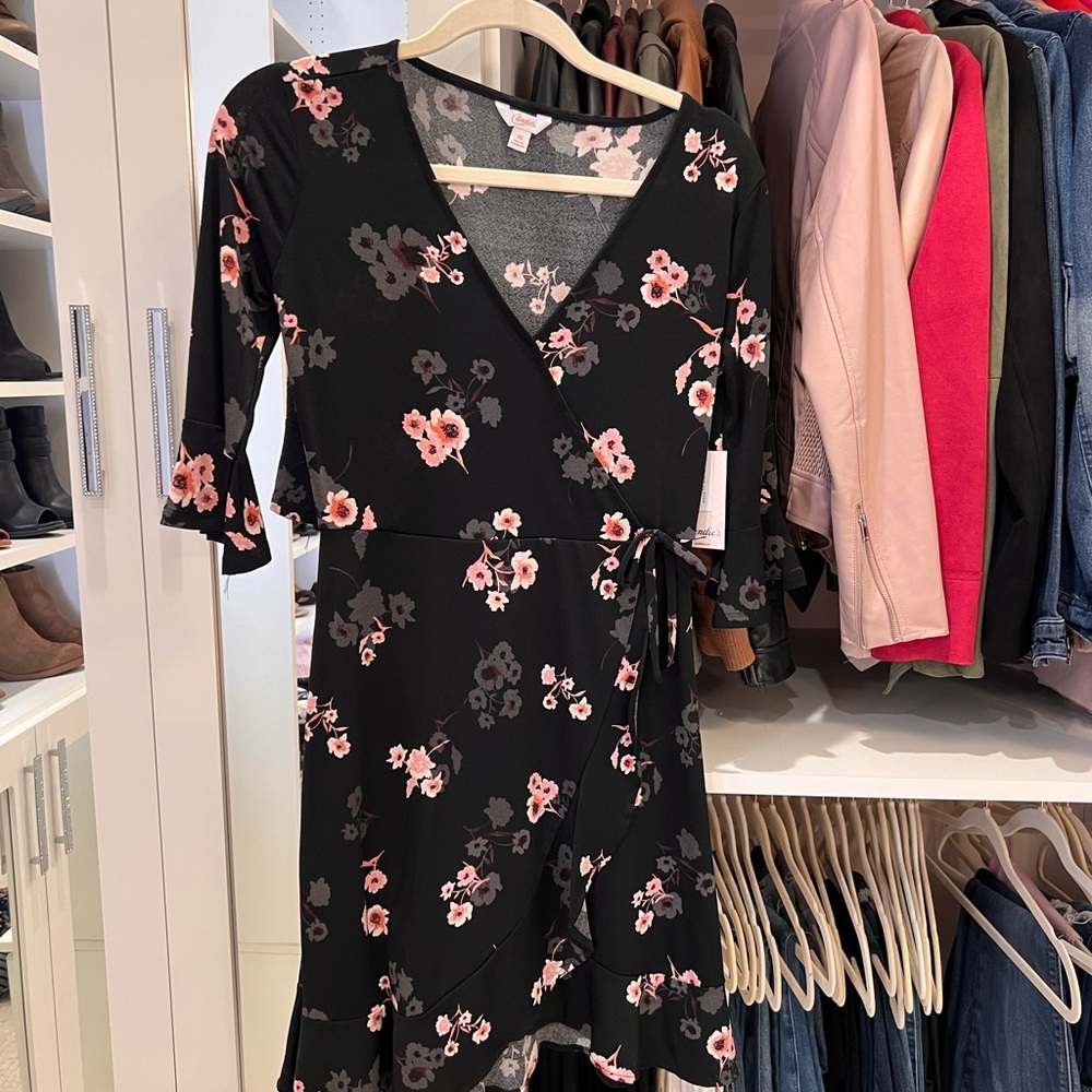 Candies Faux wrap dress